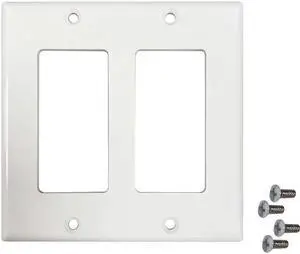 Tripp Lite Safe-IT Double-Gang Antibacterial Wall Plate Decora Style Ivory Tripp Lite Safe-IT Double-Gang Antibacterial Wall Plate Decora Style Ivory