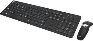Adesso Ads Adesso Air Mouse Go Plus with Full Size Keyboard - USB Scissors Wireless 2.40 GHz Keyboard