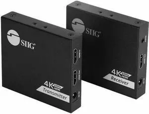 SIIG 4K 60Hz HDMI Over Cat6 Extender with Loopout & IR CEH27D11S1