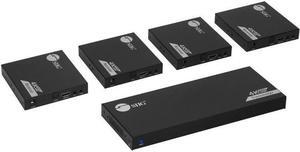 SIIG 1x4 HDMI Splitter Over Cat6 Extender w/ Loopout IR ARC & RS-232 CEH27A11S1