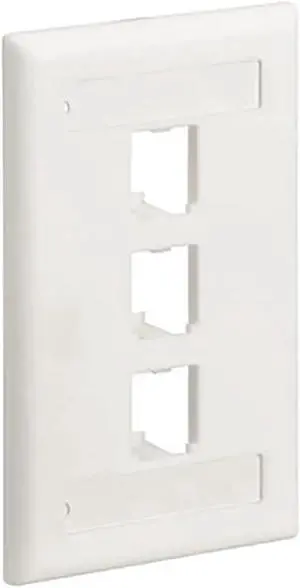 PANDUIT 3 Socket Mini-Com Classic Faceplate CFPL3WHY