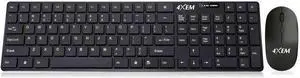 4XEM Wireless Mouse and Keyboard Combo 4XWLSKMS1 Black USB 2.0 2.4GHz Wireless Wireless Mouse and Keyboard Combo
