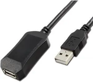 4xem 4X3202A17M 22.97 ft. Black USB 2.0 Active Extension Cable
