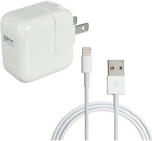4XEM 4XIPADKIT10 White iPad Kit with 12W Charger and 10FT USB 2.0 to 8 Pin Cable