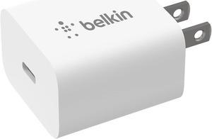 BELKIN BBC005-WH White 20W USB-C PD Wall Charger with PPS