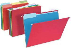 Pendaflex Hanging File Folder Combo Kit Letter Assorted Colors 25 Sets 99199