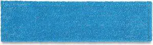 Adaptable Flat Mop Pads Microfiber 19.5 x 5.5 Blue 2132427