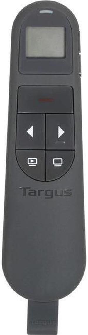 Targus Dual Mode Antimicrobial Laser Presenter with Timer Laser - Wireless - Bluetooth/Radio Frequency - 2.40 GHz - Black - USB - AMP06804AMGL