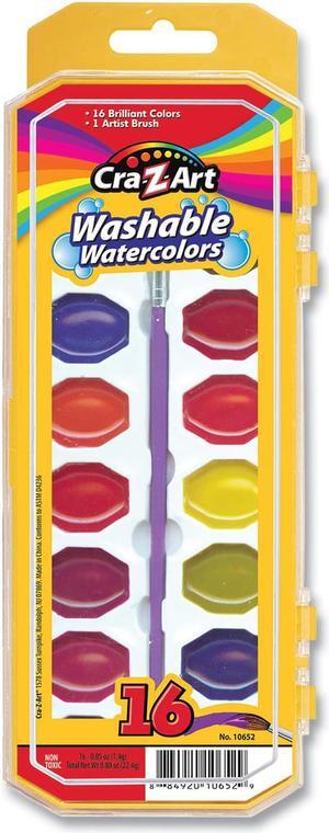 Washable Watercolors 16 Assorted Colors Palette Tray 10652WM36