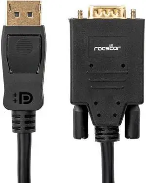 Rocstor DisplayPort to VGA Adapter Converter Cable M/M Y10C290B1