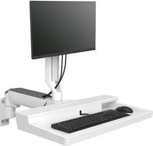 Ergotron CareFit Mounting Arm for Monitor Mouse Keyboard White 45621251