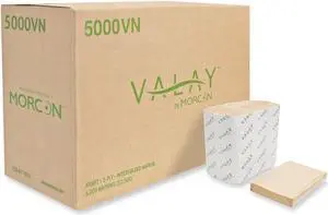 Valay Interfolded Napkins 2-Ply 6.5 x 8.25 Kraft 6000/Carton 5000VN