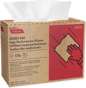 Cascades Pro Tuff-Job S500 High Performance Wipers 176/Box 10 Box/Carton W511