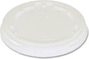 PLA Lids for Fiber Cups 3.1" Diameter x 0.4"h Clear Plastic 1000/Carton CPLCS9F