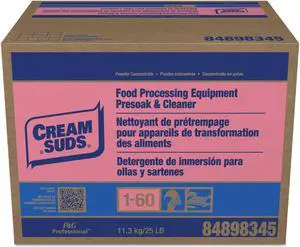 Manual Pot and Pan Presoak and Detergent with Phosphate Baby Powder Scent Powder 25 lb Box 02100