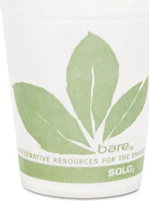 Bare Eco-Forward Treated Paper Cold Cups 5oz Green/White 3000/Carton R53BBJD110