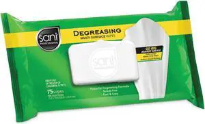 Degreasing Multi-Surface Wipes 11.5 x 10 75 Wipes/Pack 9 Packs/Carton A12345