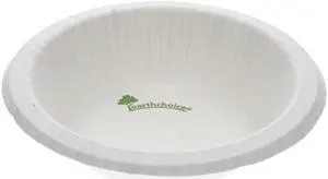 EarthChoice Pressware Compostable Dinnerware Bowl Paper 12 oz White 750/Carton PSB12EC