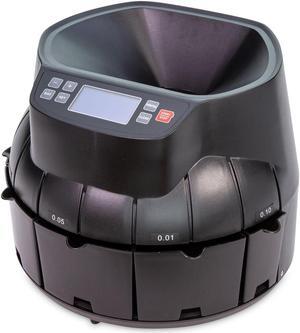 Controltek Coin Counter Dimes Nickels Pennies Quarters 14.2x13.4x11 Black 525521