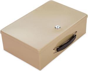 Controltek Heavy Duty Fire Retardant Box 1 Compartment 12.75x8.25x4 Sand 500123