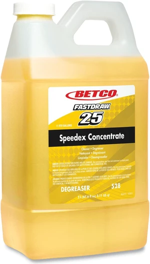 Betco Speedex FastDraw 25 Concentrate Degreaser Lemon 67.6 oz 4/Carton 5284700 Betco Speedex FastDraw 25 Concentrate Degreaser Lemon 67.6 oz 4/Carton 5284700