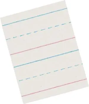 Pacon Multi-Program Picture Story Paper 5/8" Two-Sided 12 x 18 250/Pack ZP2694