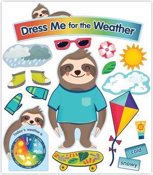 Carson Dellosa Curriculum Bulletin Board Dress Me for the Weather 54 Pieces