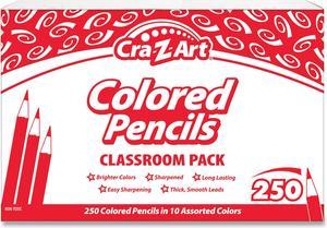 Colored Pencils Classpack 10 Assorted Lead and Barrel Colors 10 Pencils/Set 25 Sets/Carton 740011