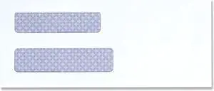 Universal Double Window Envelope #8 Gummed Closure White 500/Box UNV35213