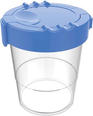Deflecto Antimicrobial No Spill Paint Cup 3.46 w x 3.93 h Blue 39515BLU