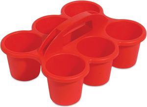 Deflecto Little Artist Antimicrobial Six-Cup Caddy Red 39509RED