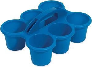 Deflecto Little Artist Antimicrobial Six-Cup Caddy Blue 39509BLU