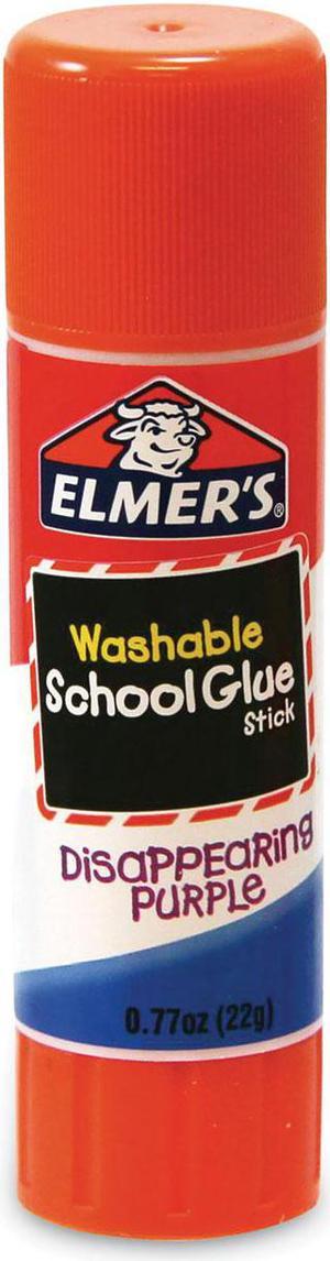 Elmer's School Glue Stick 0.77 oz Applies Purple Dries Clear 6/Pack E578