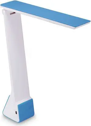 Bostitch Konnect Rechargeable Folding LED Desk Lamp Gray/Blue KTVLED1810BL