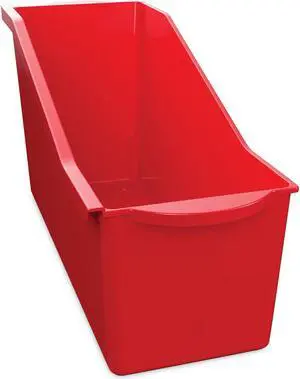 Deflecto Antimicrobial Book Bin 14.2 x 5.34 x 7.35 Red 39508RED