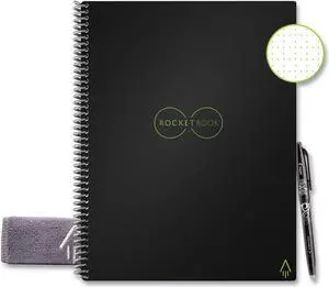 Core Smart Notebook Dotted Rule Black Cover 16 11 x 8.5 Sheets EVRLRCAFR