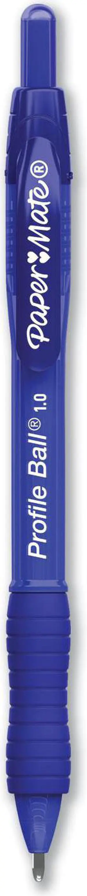 PaperMate Profile Retractable Medium 1mm Ballpoint Pen Blue 4/Pack 2113555