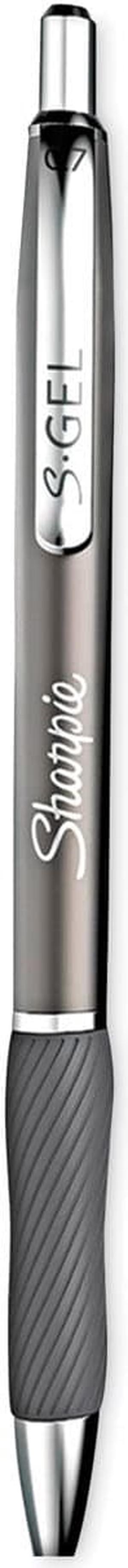 Sharpie S-Gel Premium Gel Pen Retractable Medium Black 2/Pack 2134918