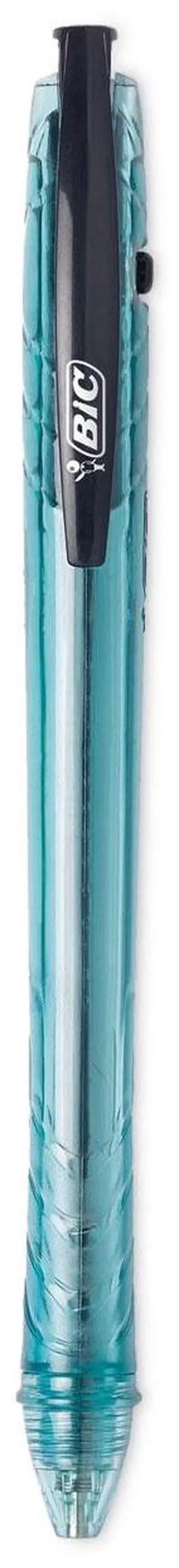 BIC ReVolution Ocean Bound Ballpoint Pen Retractable 1 mm Black 12Pk BPRR11BK