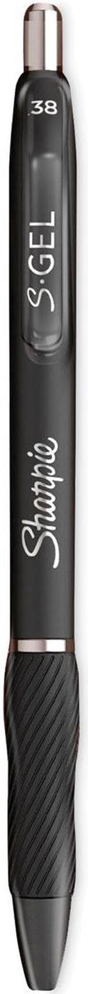Sharpie S-Gel High-Performance Gel Pen Retractable Extra-Fine Black 4/Pk 2141125