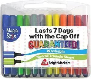 Magic Stix Markers Medium Bullet Tip Assorted Colors 24/Pack 397