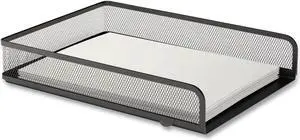 TruRed Wire Mesh Document Tray Legal Matte Black TR57566CC