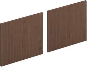 Mod Laminate Doors for 72"W Mod Desk Hutch 17.86 x 14.82 Sepia Walnut  2/Carton HLPLDR72LMLSE1