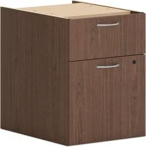 Mod Support Pedestal Left or Right 2-Drawers: Box/File Legal/Letter Sepia Walnut 15" x 20" x 20" HLPLPHBFLSE1