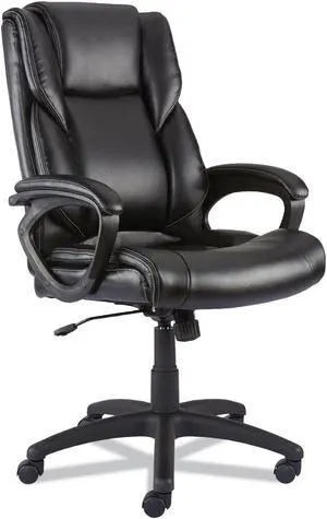 Alera Brosna Series Mid-Back Task Chair Supports Up to 250 lb 18.15" to 21.77 Seat Height Black Seat/Back Black Base ALEBRN42B19