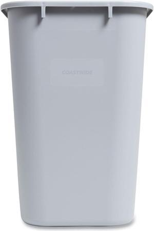 COASTWIDE Indoor Trash Can w/out Lid Gray Soft Plastic 7 Gal CW56431