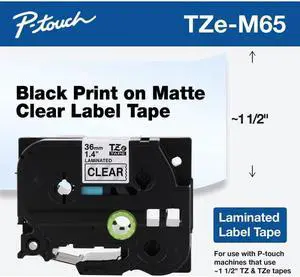 Brother P-touch TZe Label Tape TZEM65
