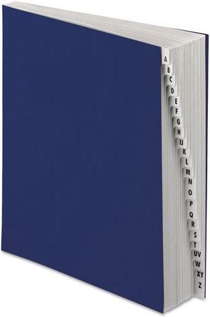Pendaflex DDF3-OX Desk File, A-Z Index, Letter Size, Acrylic-Coated Pressboard, Black/Blue