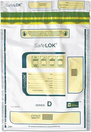 SafeLOK Series D Deposit Bags 12 x 16 White 100/Pack 585094