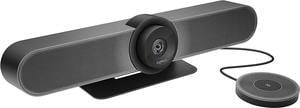 Logitech MeetUp and Expansion Mic HD Video and Audio Conferencing System for Small Meeting Rooms - Black